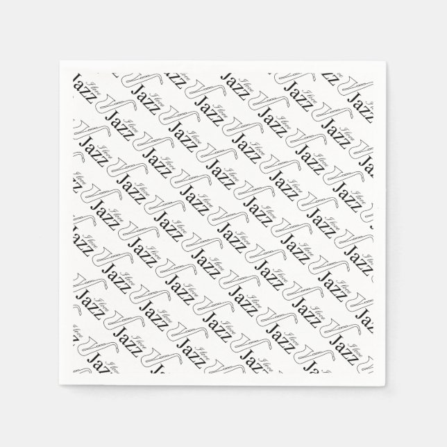 I love jazz napkin (Front)