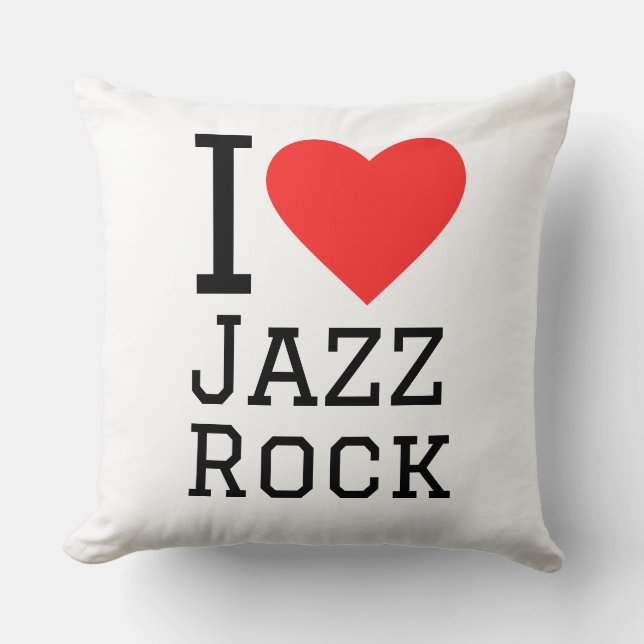I love jazz rock cushion (Front)