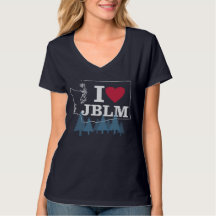 I Love JBLM with trees women's tshirt