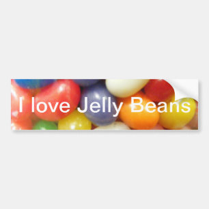 I Love Jelly Beans Bumper Sticker