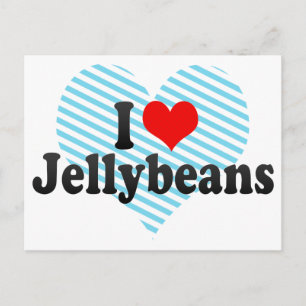 I Love Jellybeans Postcard