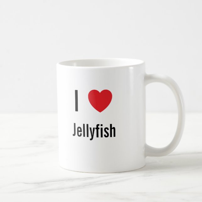 I love Jellyfish Coffee Mug (Right)