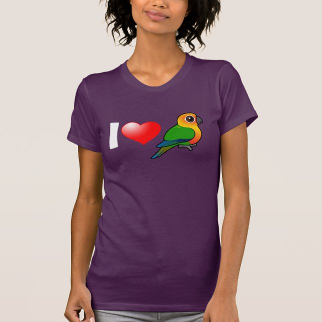I Love Jenday Conures T-Shirt (Front)