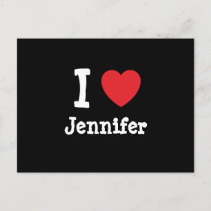 I love Jennifer heart T-Shirt Postcard