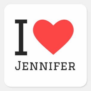I love jennifer square sticker