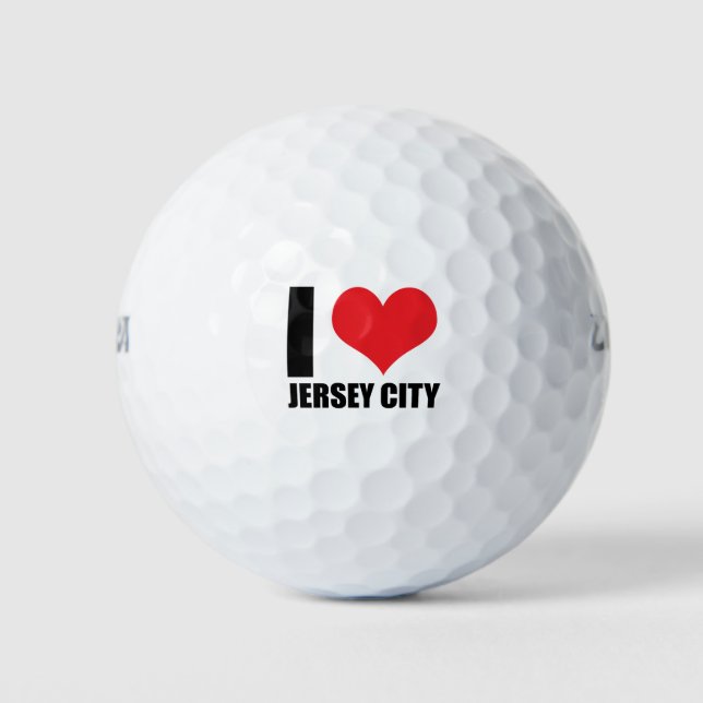 I love Jersey City Golf Balls (Front)