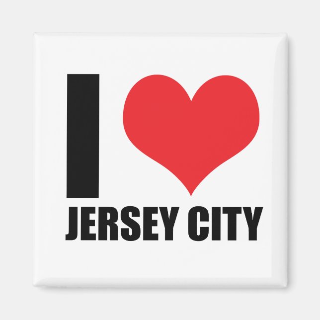 I love Jersey City Magnet (Front)