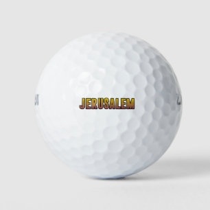 I love Jerusalem Israel Golf Balls