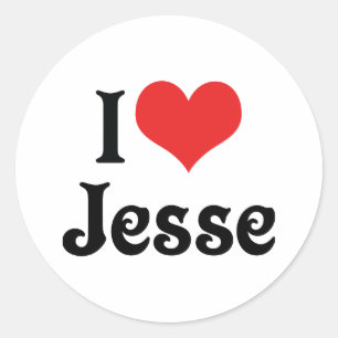 I Love Jesse Classic Round Sticker