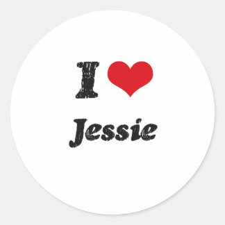 I Love Jessie Classic Round Sticker