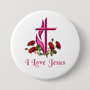 I love Jesus 7.5 Cm Round Badge