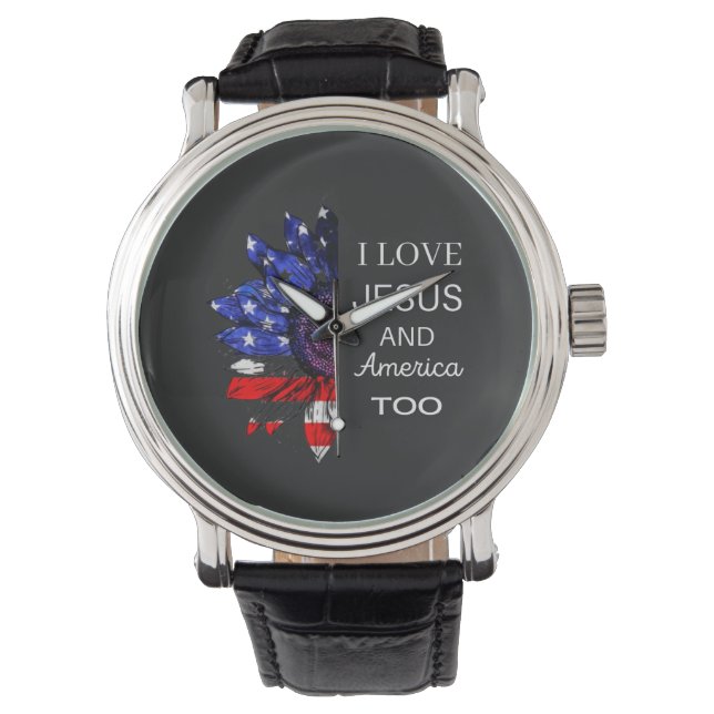  I Love Jesus and America Too Watch (Front)