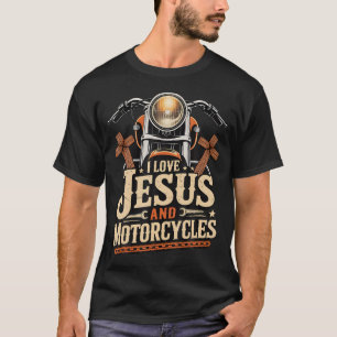 I Love Jesus And Motorcycles T-Shirt