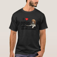 I Love Jesus And My Beagle Dog Mum Dad Pet Parent