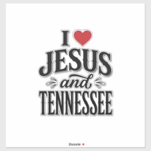 I Love Jesus and Tennessee Vintage Christian Desig