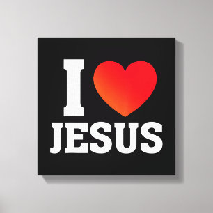 I Love Jesus Canvas Print