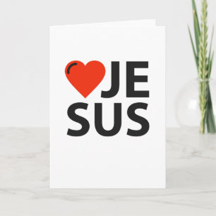 I Love Jesus Card