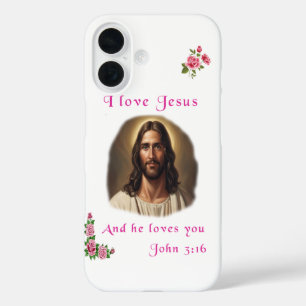 I love Jesus iPhone 16 Case