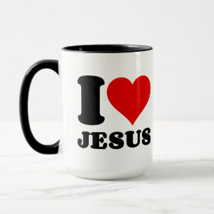 i love Jesus christian quote Mug