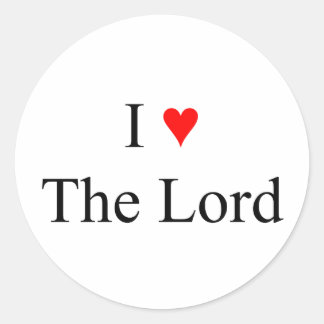 I Love Jesus Classic Round Sticker