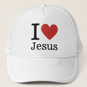 I ❤️ Love Jesus CUSTOMIZABLE Trucker Hat