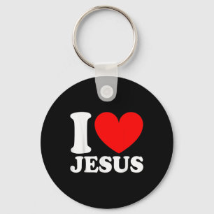 I Love Jesus Cute Religious Christian Religious Key Ring