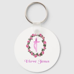 I love Jesus gifts Key Ring