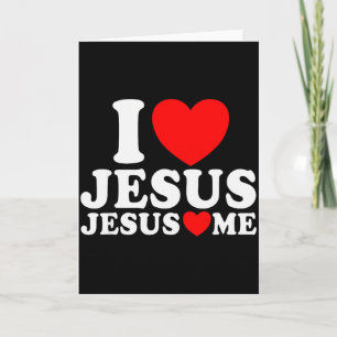 I Love Jesus Jesus Loves Me Christian Faith Church Card