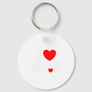 I Love Jesus Jesus Loves Me Christian Faith Church Key Ring