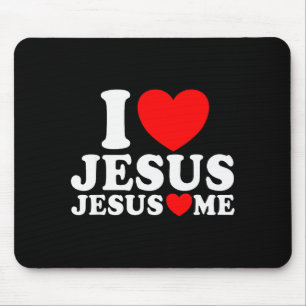 I Love Jesus Jesus Loves Me Christian Faith Church Mouse Mat