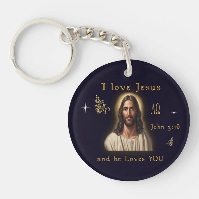 I love Jesus Key Ring (Front)