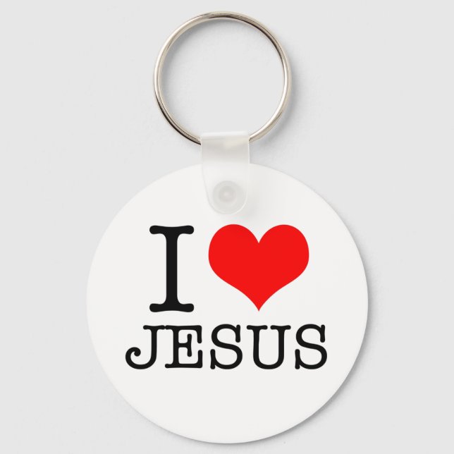 I Love Jesus   Key Ring (Front)
