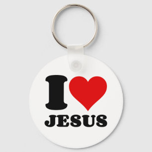I LOVE JESUS KEY RING