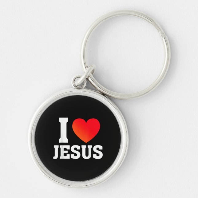 I Love Jesus Key Ring (Front)