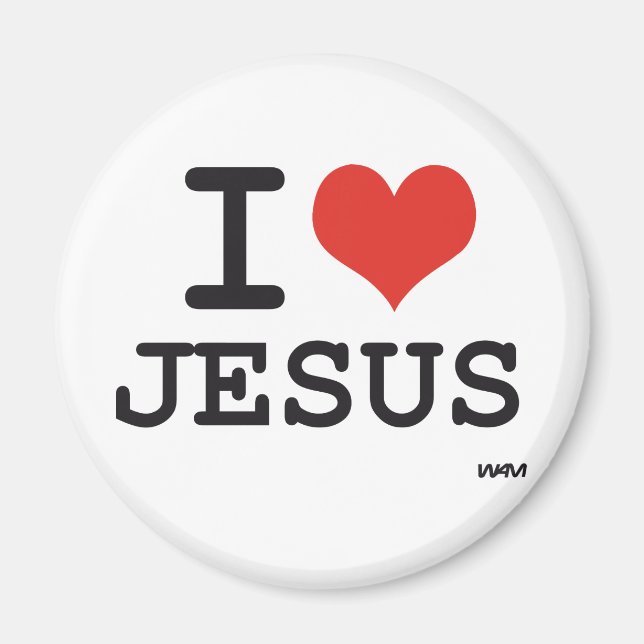 I love Jesus Magnet (Front)