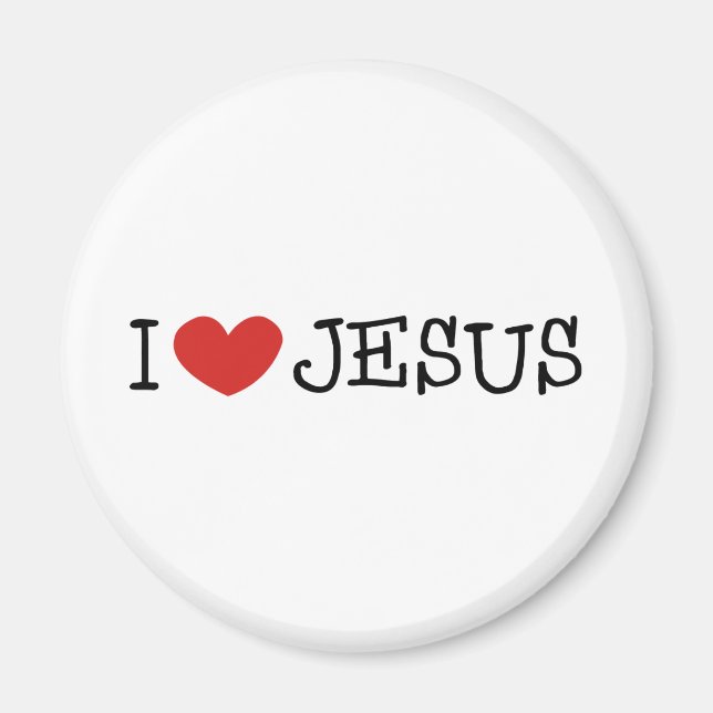 I Love Jesus Magnet (Front)