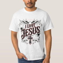 I love Jesus men's T shirt 