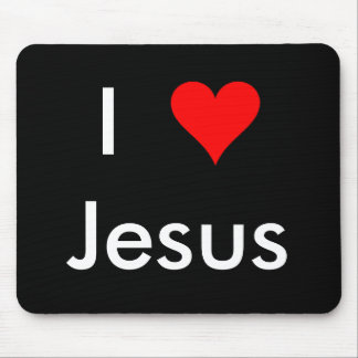 I Love Jesus Mouse Mat