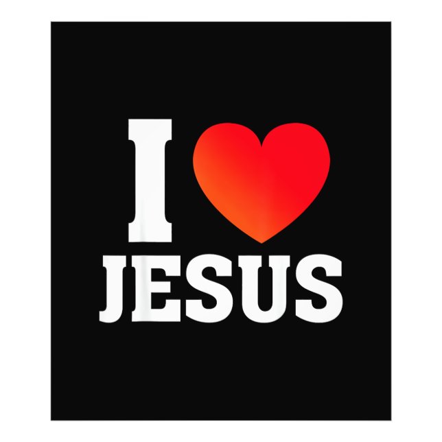 I Love Jesus Photo Print (Front)