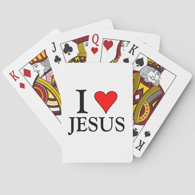 I love Jesus Playing Cards (Back)