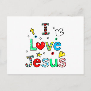 I Love Jesus Postcard