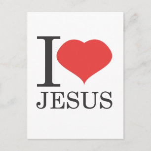 I love JESUS Postcard