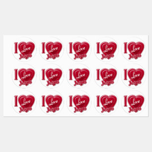 I Love Jesus Red Heart