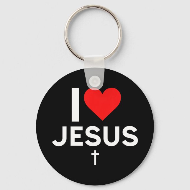 I Love Jesus T-ShirtAre you a Patriotic devotee of Key Ring (Front)