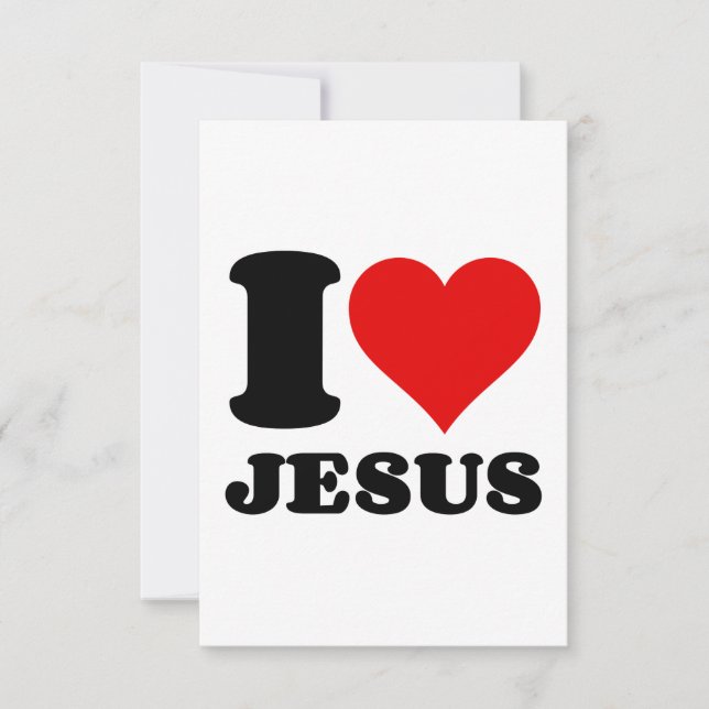 i love jesus thank you card (Front)