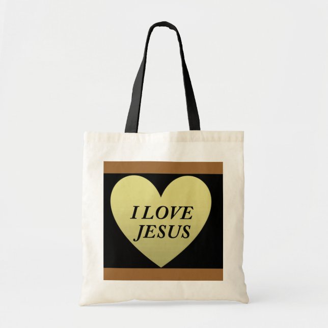 I LOVE JESUS TOTE BAG (Front)