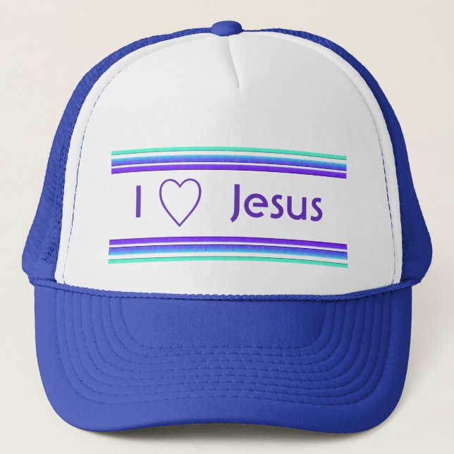 I Love Jesus Trucker Hat (Front)