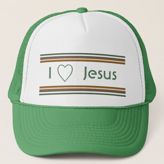I Love Jesus Trucker Hat (Front)