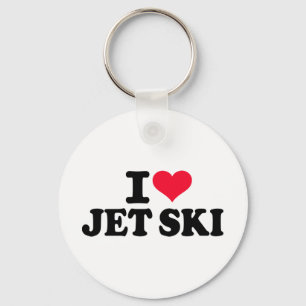 I love Jet ski Key Ring