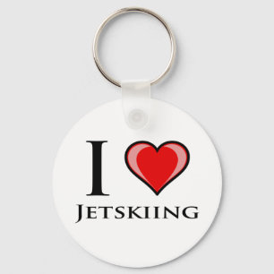 I Love Jetskiing Key Ring